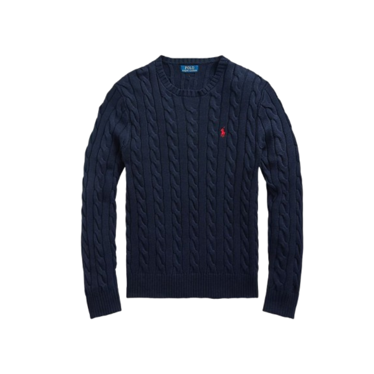 Polo Cable Knit Sweater