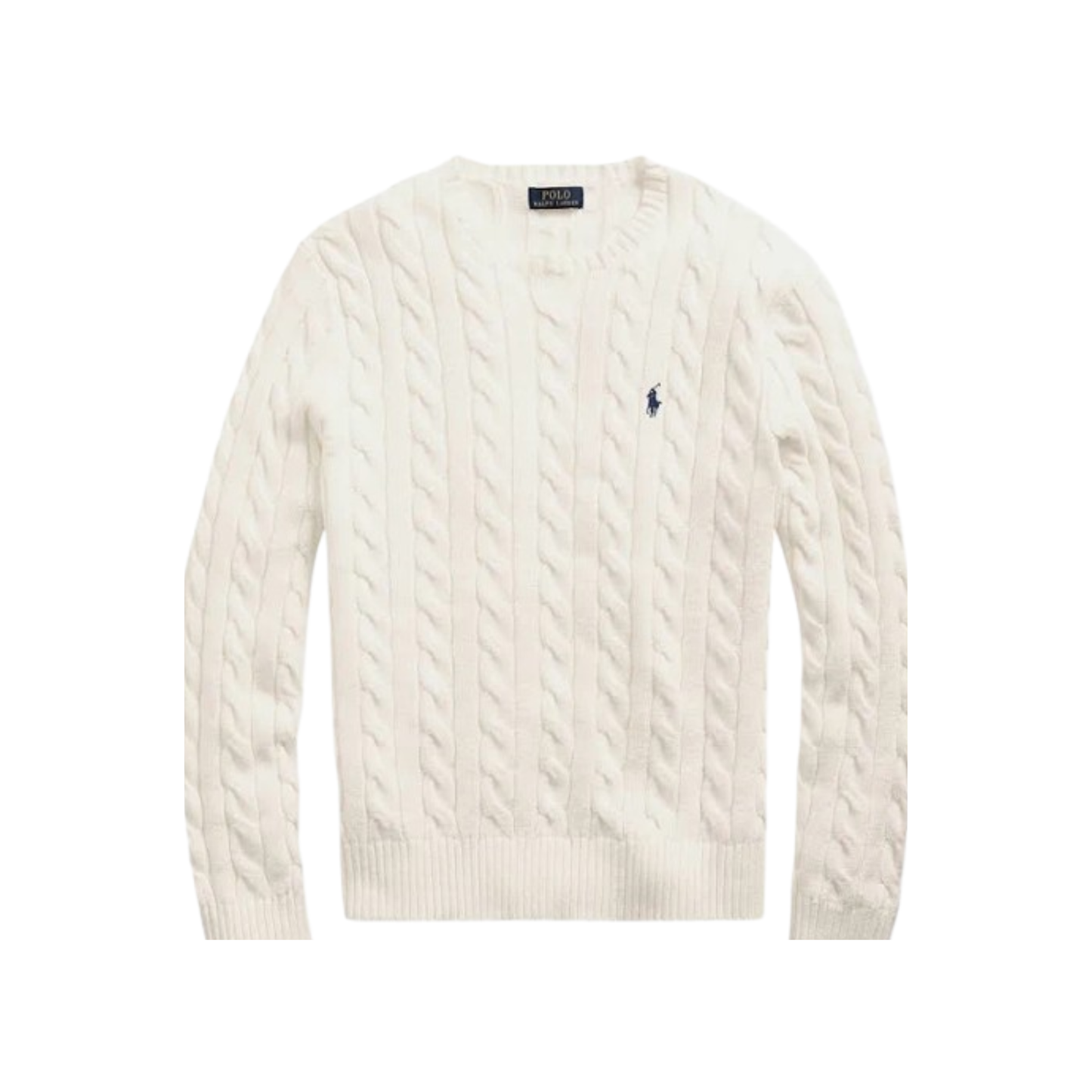 Polo Cable Knit Sweater