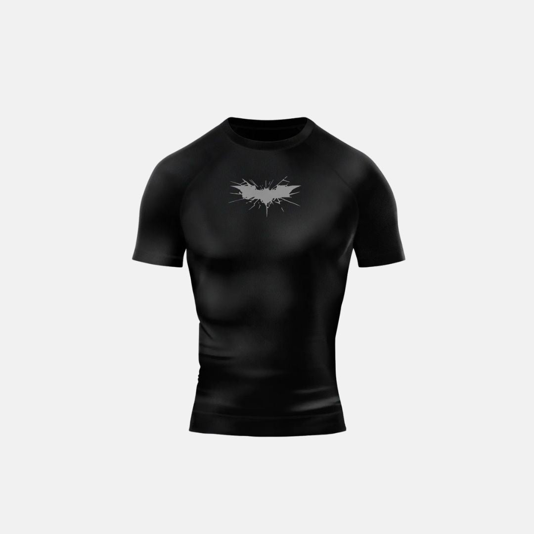 Textured Batman Compression T-Shirt