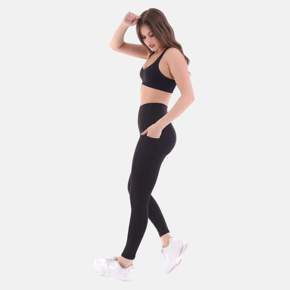 Black Fitness Workout Leggings